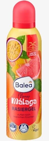 Balea skūšanās želeja Mango malaga ar mango un tropisko augļu aromātu 200 ml